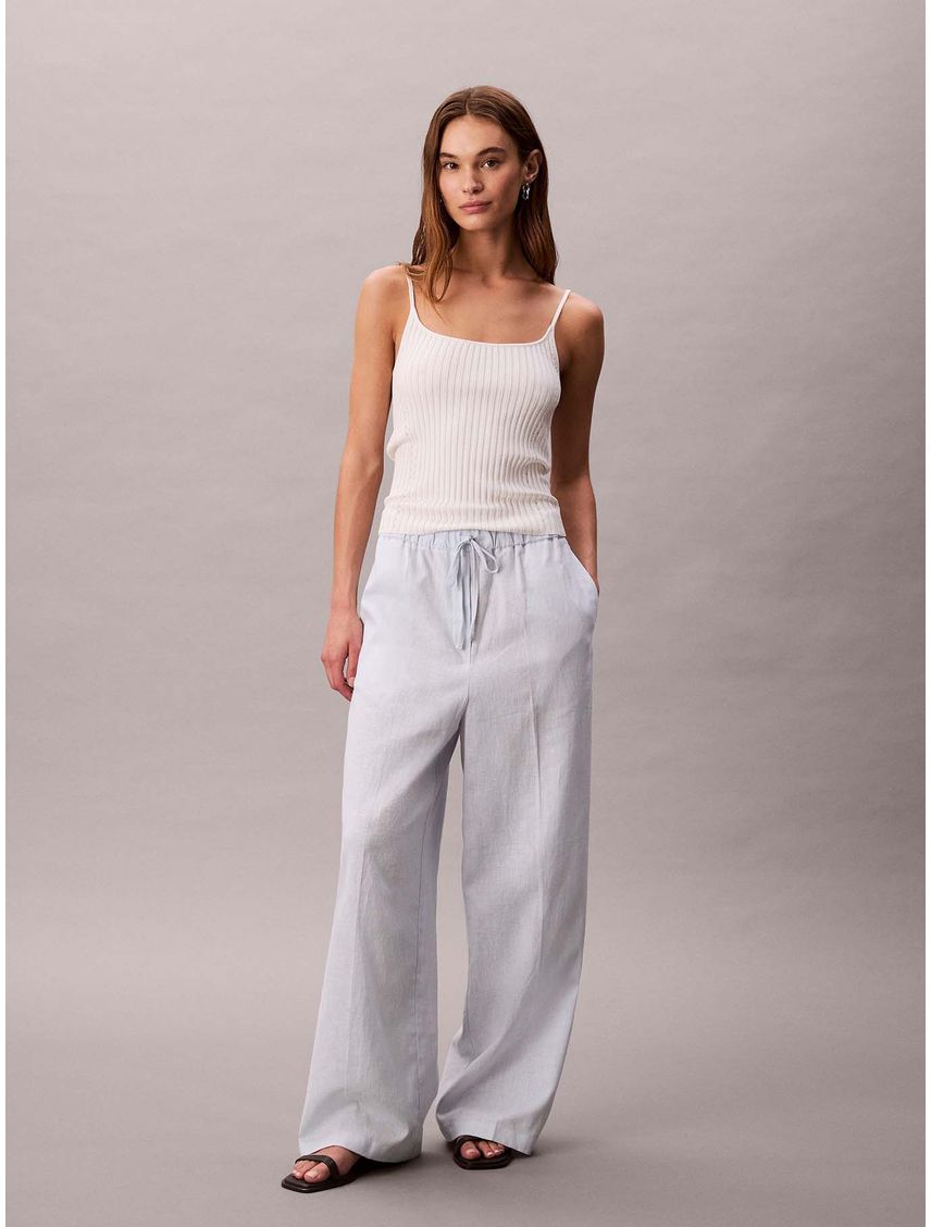 Pantalón de Lino Drawstring