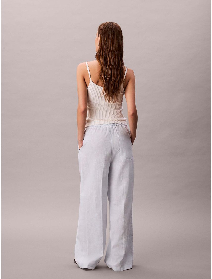 Pantalón de Lino Drawstring