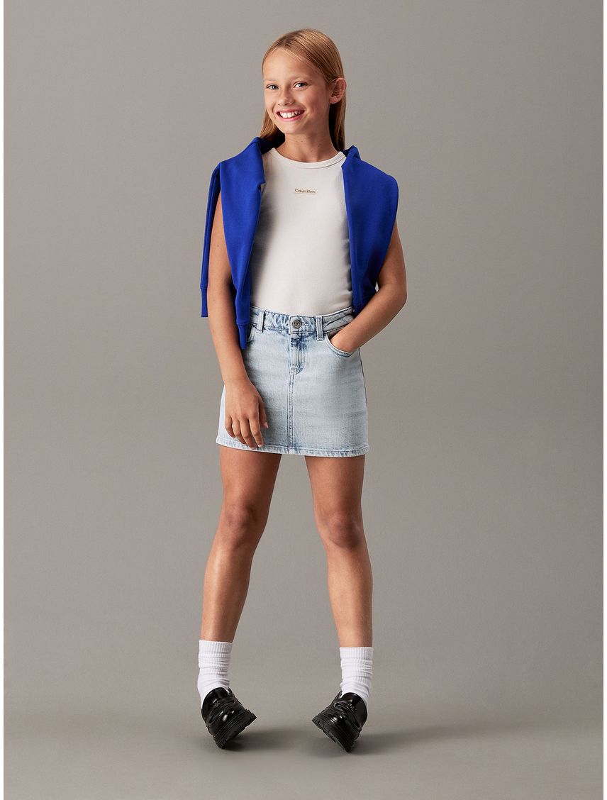 Minifalda Niña Denim Acampanada