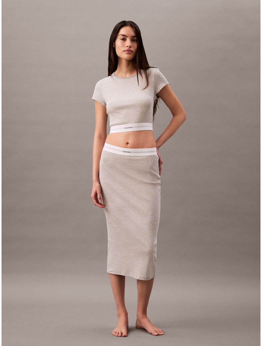 Polera de Pijama Rib Crop