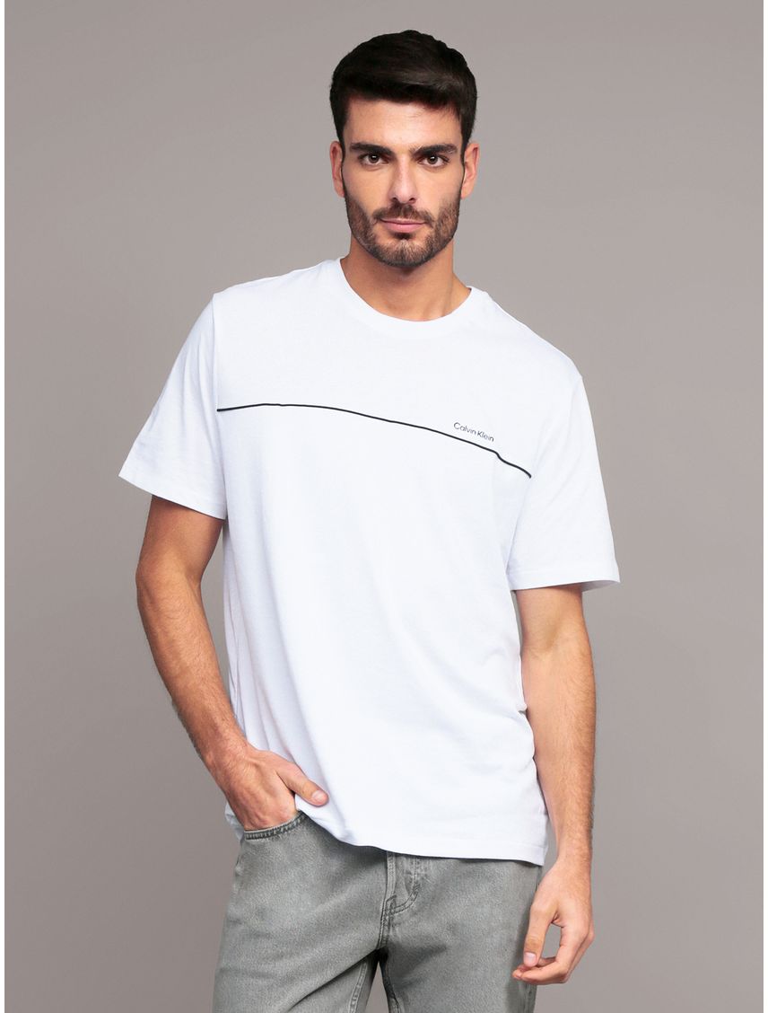 Polera Texture Blocked Piping