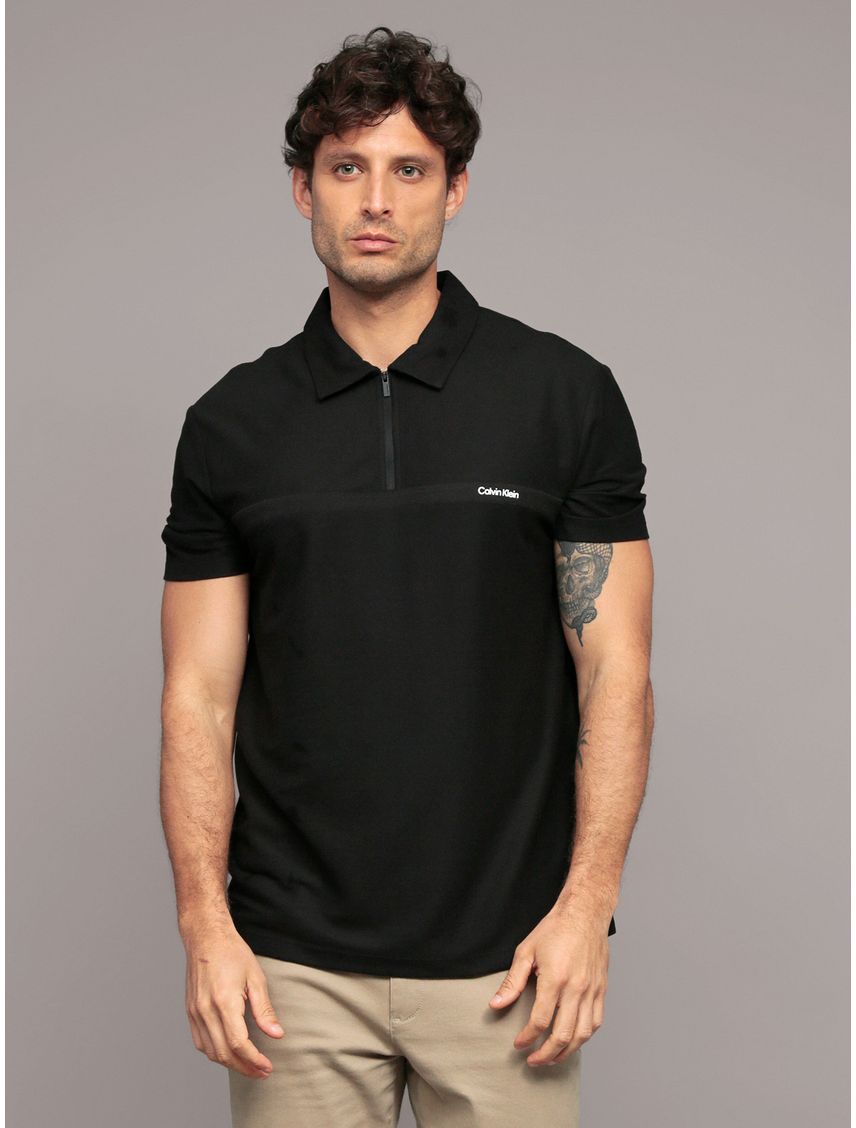Polo Inset Zip