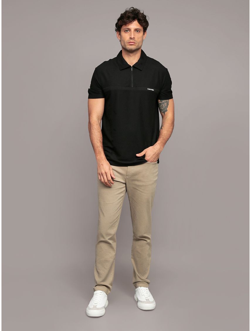 Polo Inset Zip