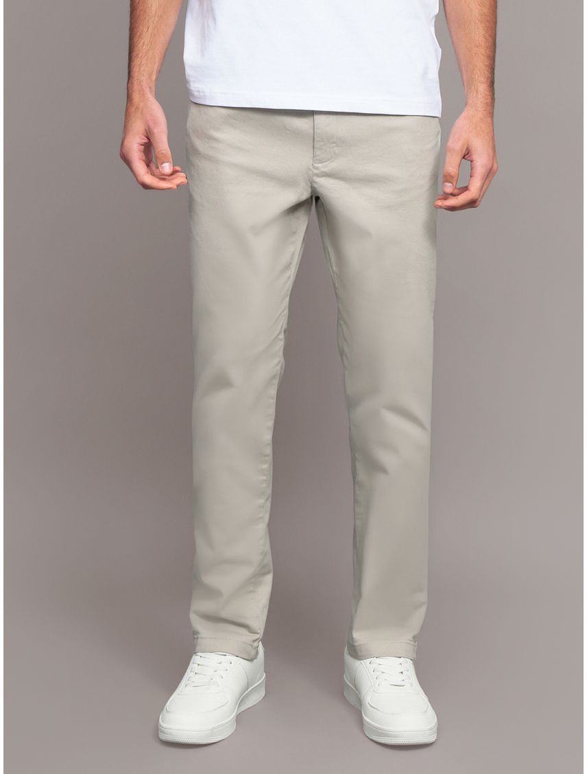 Pantalón Slim Brushed Twill