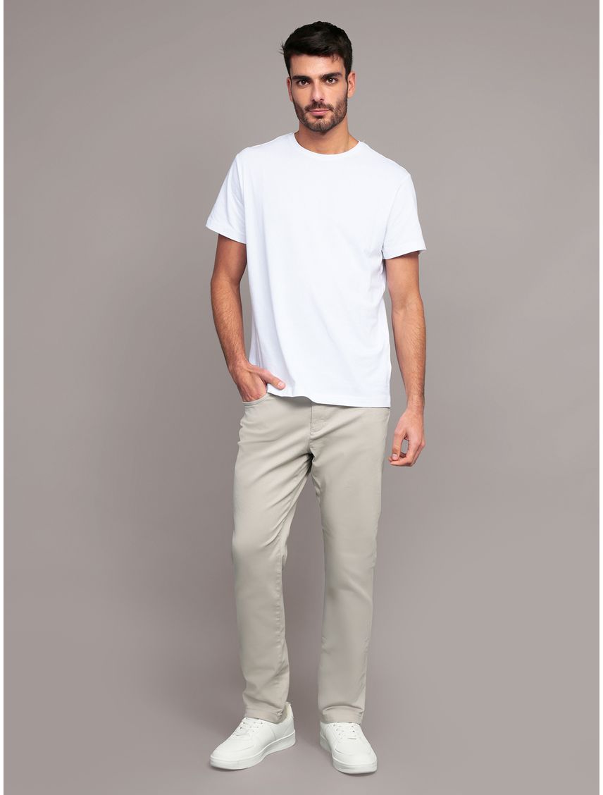 Pantalón Slim Brushed Twill