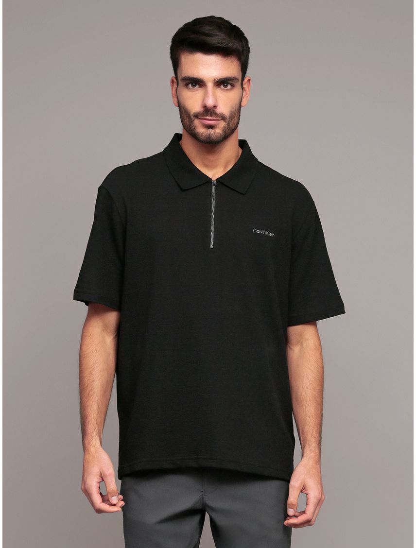 Polo Relaxed Con Tejido Crepe