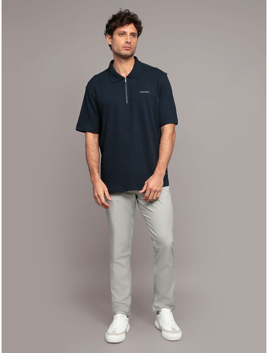Polo Relaxed Con Tejido Crepe