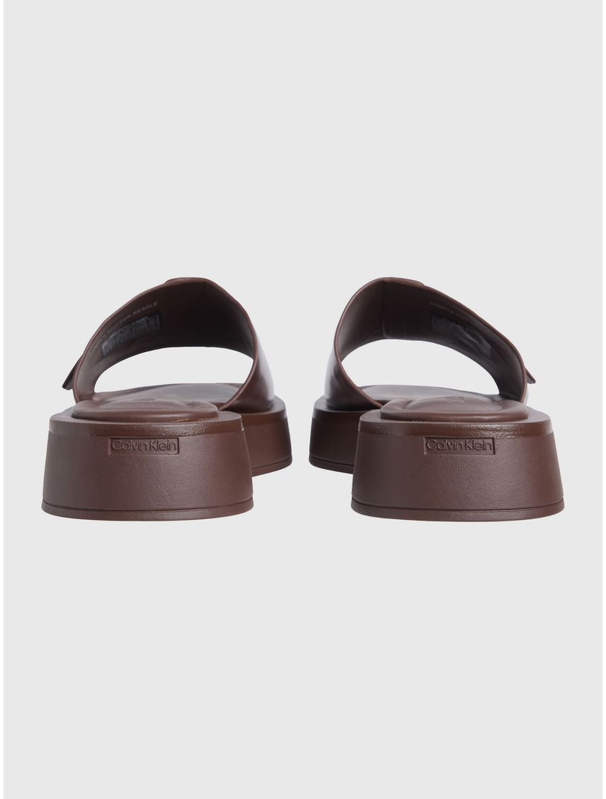 Sandalias de Cuero Flatform