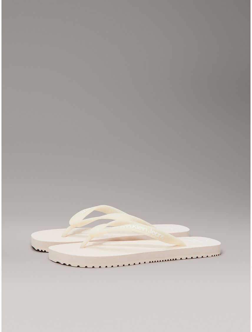 Sandalias Transparente con Logo