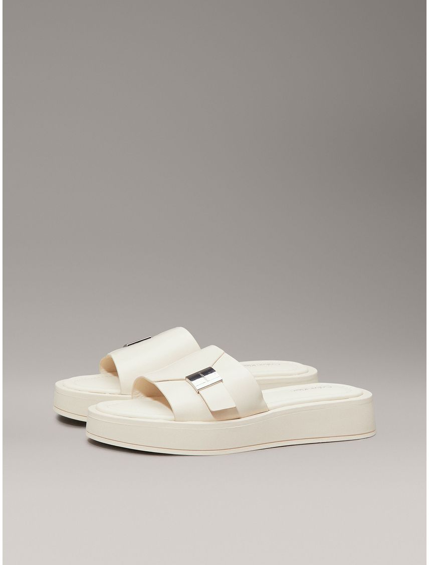Sandalias de Cuero Flatform