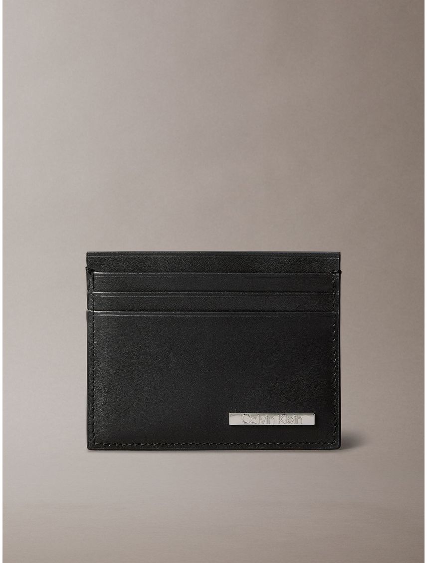 Tarjetero de Cuero con Placa