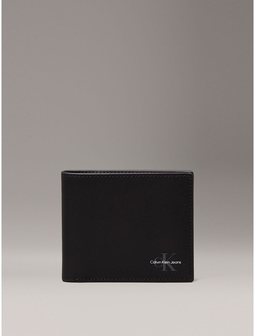 Billetera de Cuero Mono Logo