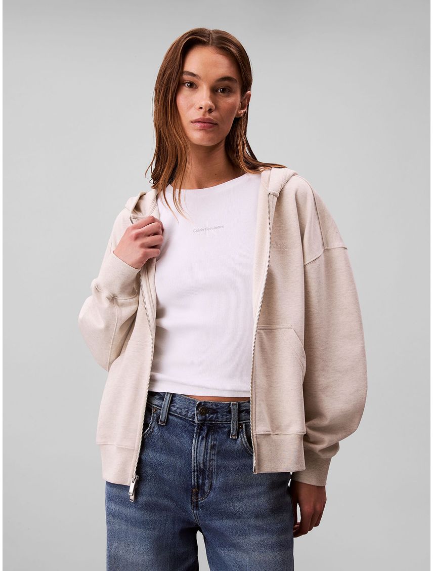 Polerón Con Gorro Y Cierre De Cremallera