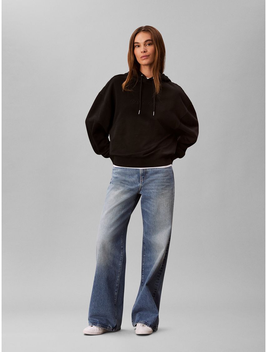 Polerón Con Gorro Y Logo Bordado