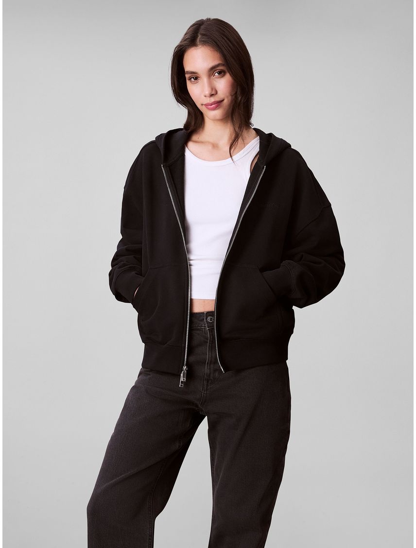 Polerón Con Gorro Y Cierre De Cremallera