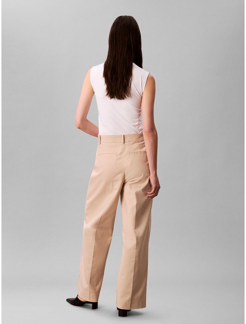 Pantalones Chino De Pierna Ancha