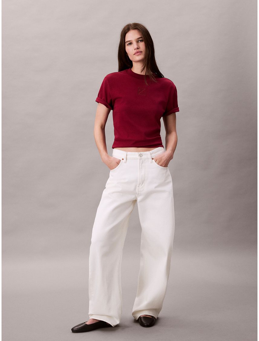 Polera Interlock Con Emblema CK