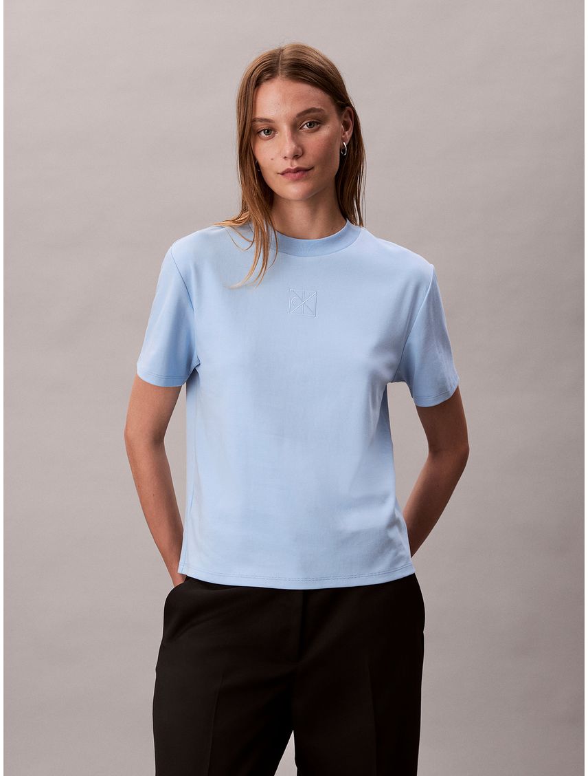 Polera Interlock Con Emblema CK