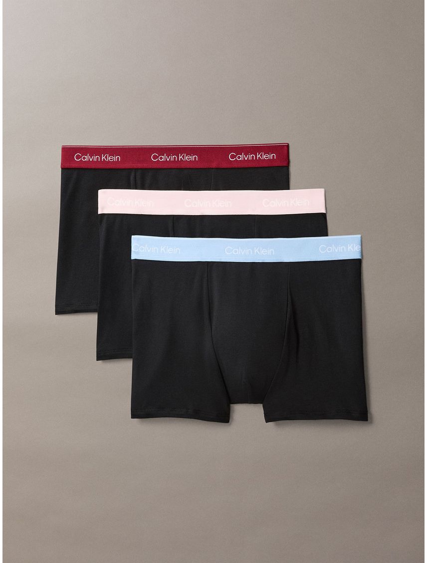 Pack De 3 Bóxers Trunk Icon Cotton Stretch