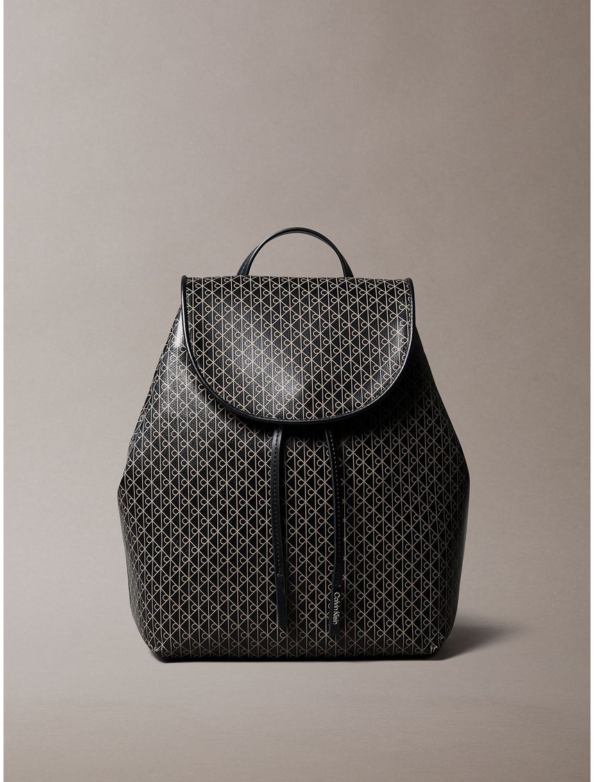 Mochila Con Estampado De Monograma Integral