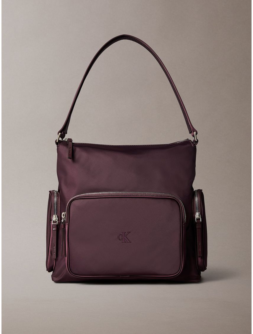 Cartera De Mano De Nailon De Satén Suave