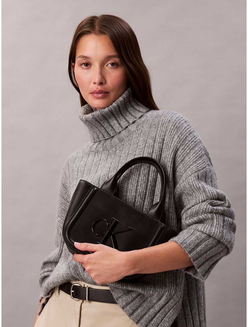 Cartera Tote Pequeña Con Logo