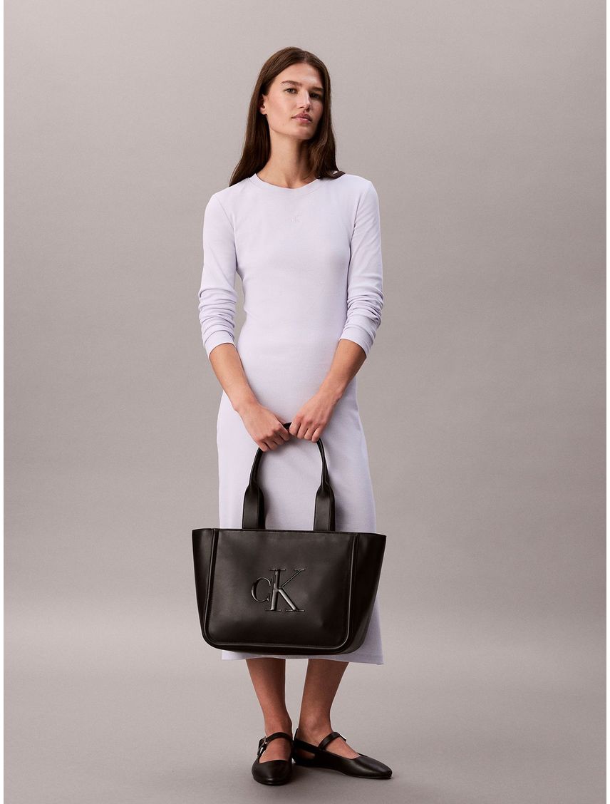 Cartera Tote Con Monograma Grabado