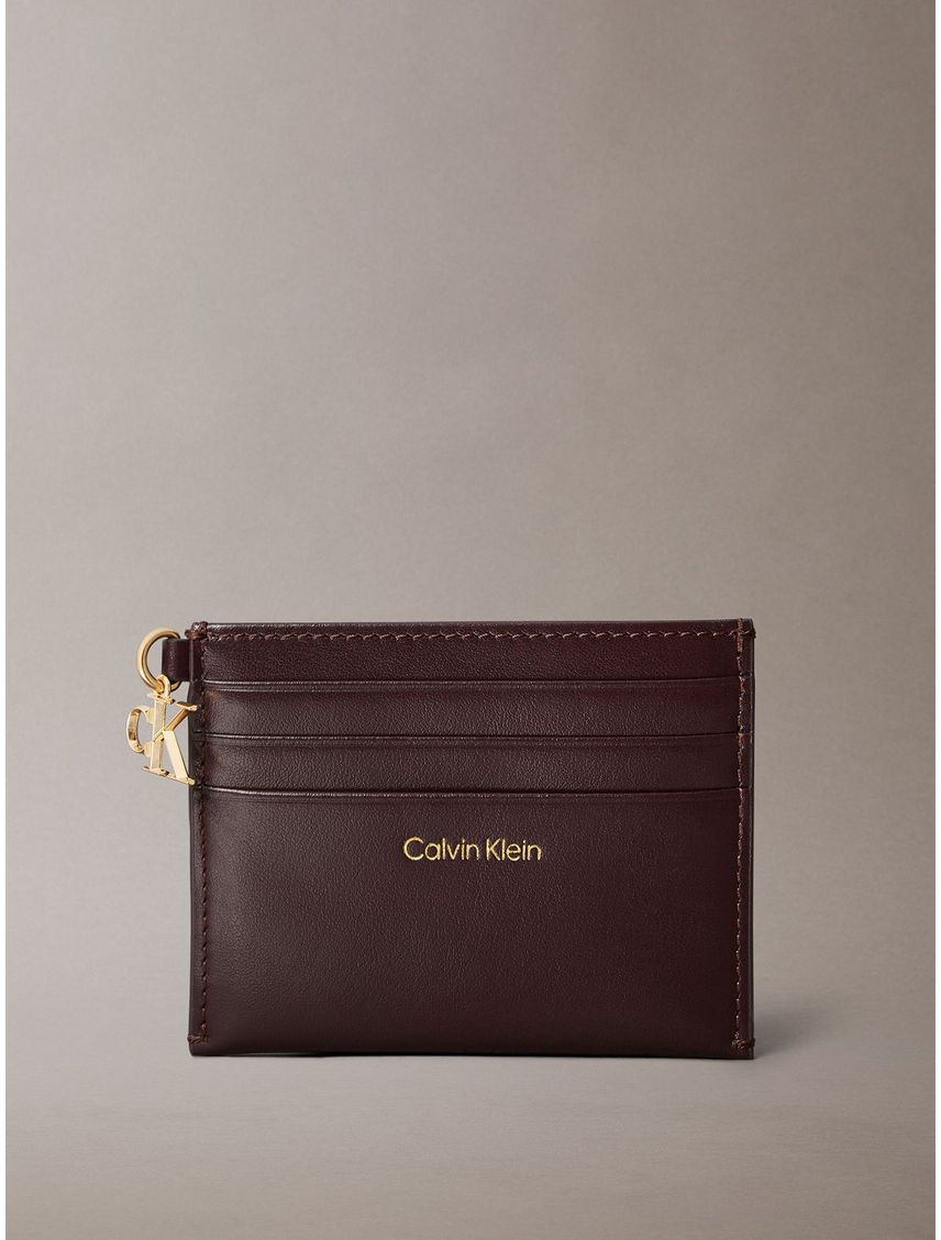 Tarjetero de Cuero con Cremallera