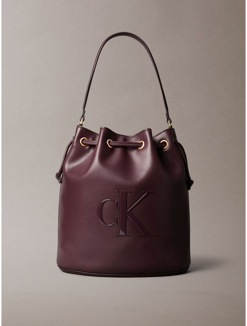 Cartera Bucket Con Logo Monograma Grabado