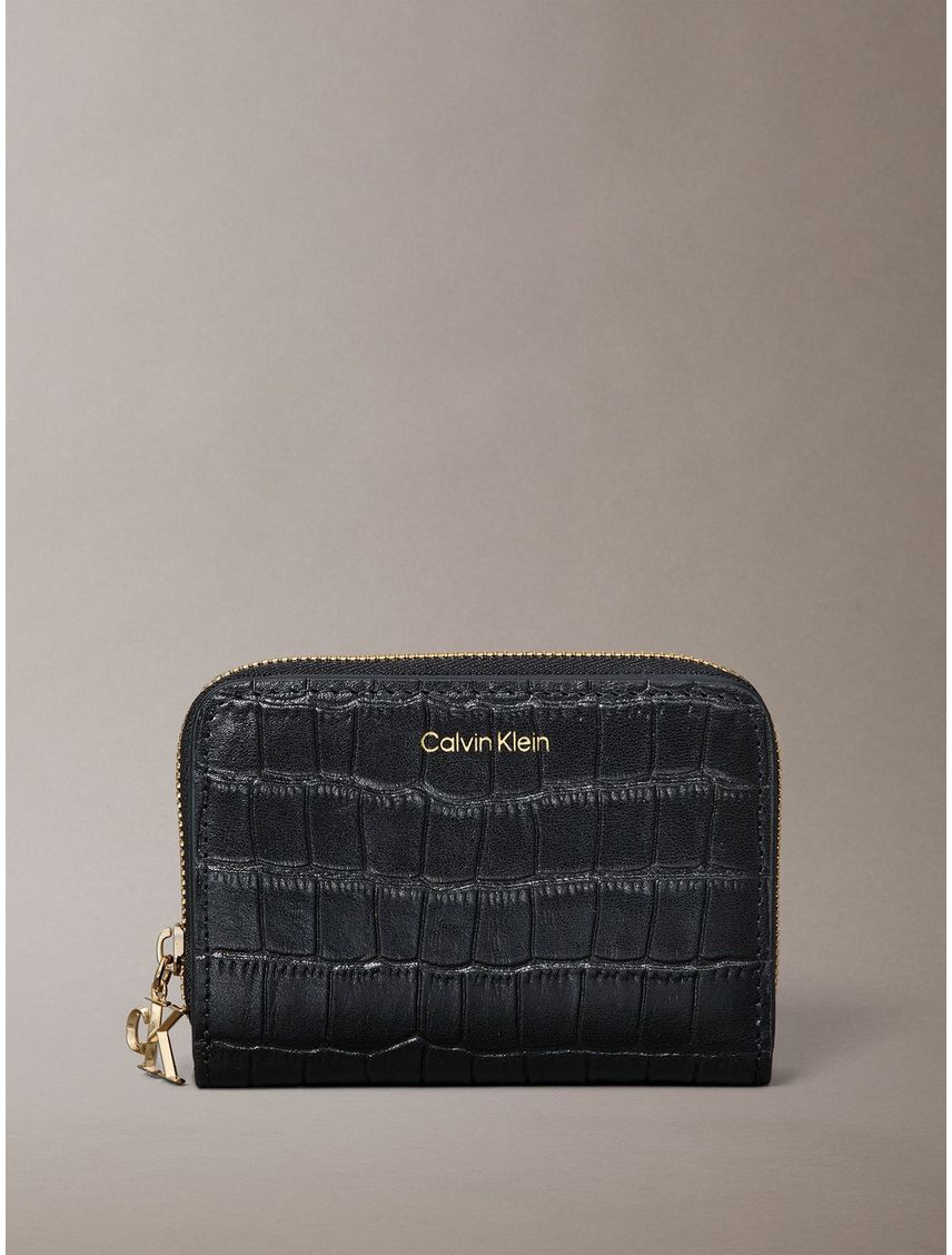 Billetera De Cuero Efecto Cocodrilo Con Rfid