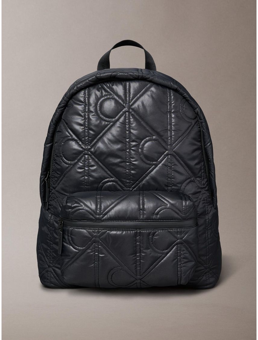 Mochila Acolchada con Monograma Integral