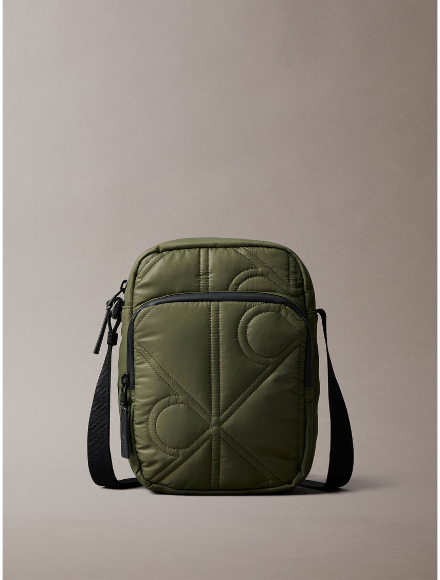 Bolso Reporter Acolchado con Logo Monograma