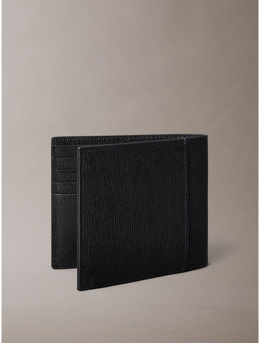 Billetera Bifold en Cuero Saffiano