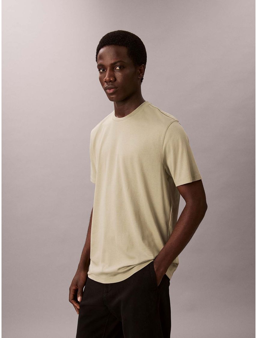 Polera de Algodón Supima de Cuello Redondo