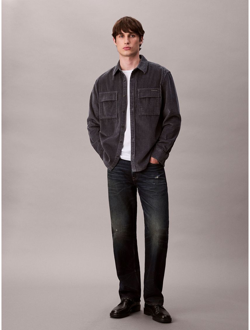 Camisa en Pana con Bolsillos