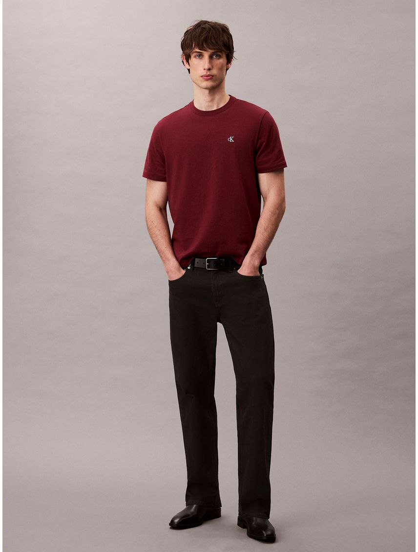 Polera Regular con Monograma Bordado