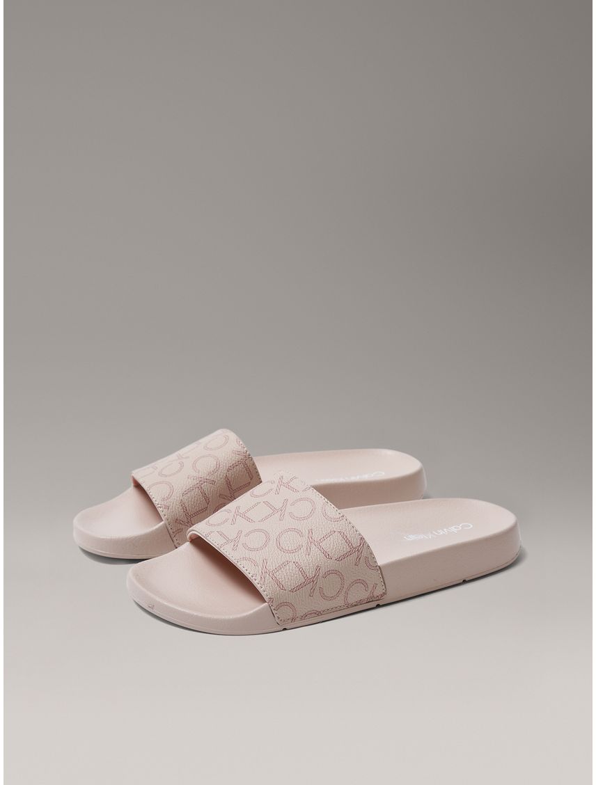 Sandalias con Estampado de Monograma