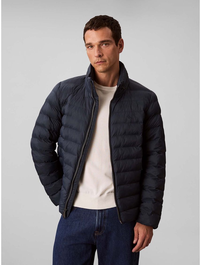 Parka Puffer con Gorro y Cierre de Cremallera