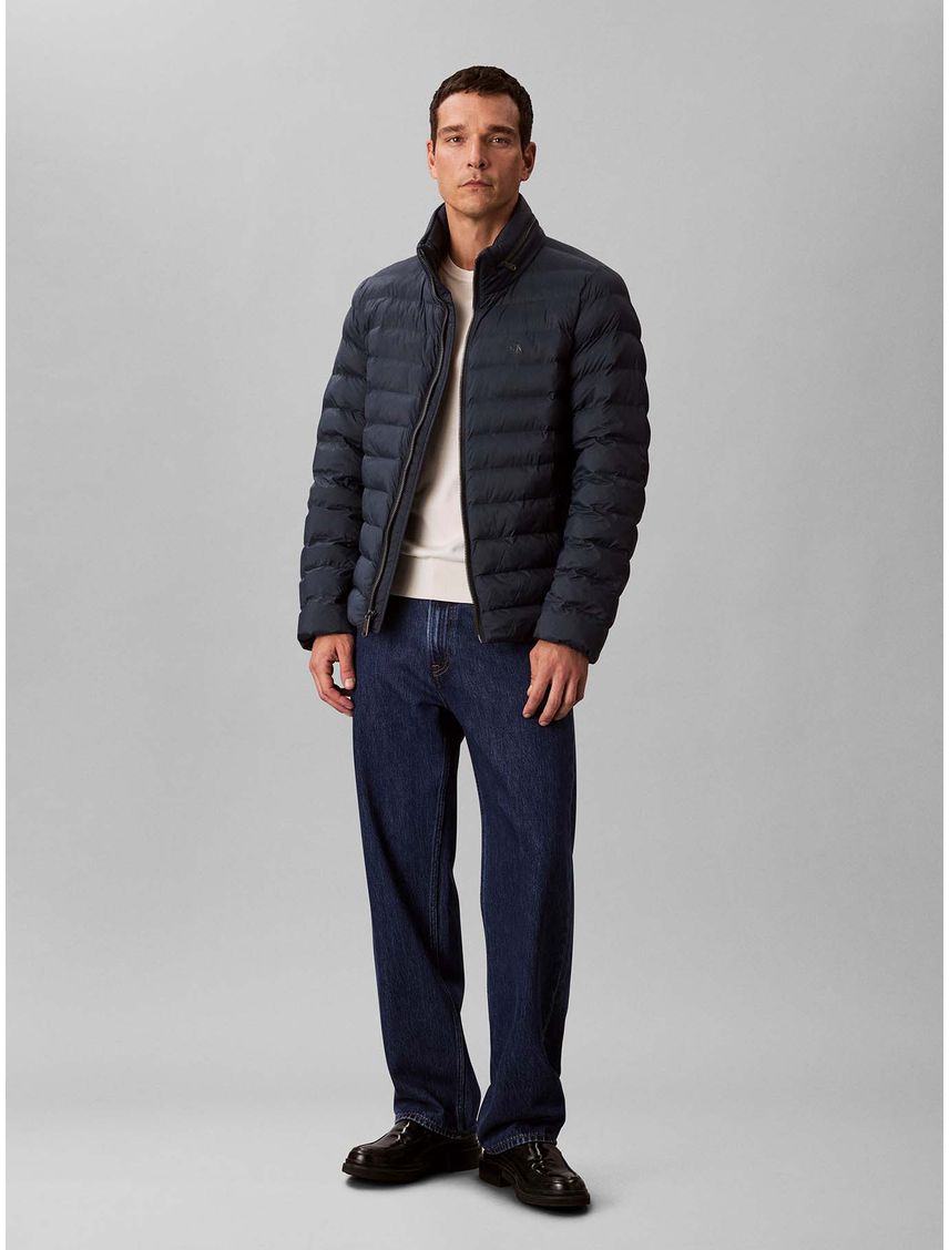 Parka Puffer con Gorro y Cierre de Cremallera