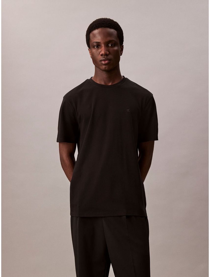 Polera de Algodón Supima con Logo Bordado