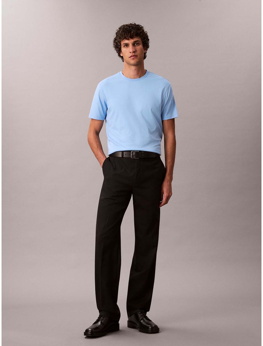 Polera de Algodón Supima de Cuello Redondo