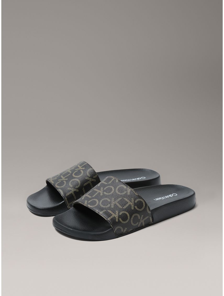 Sandalias con Estampado de Monograma