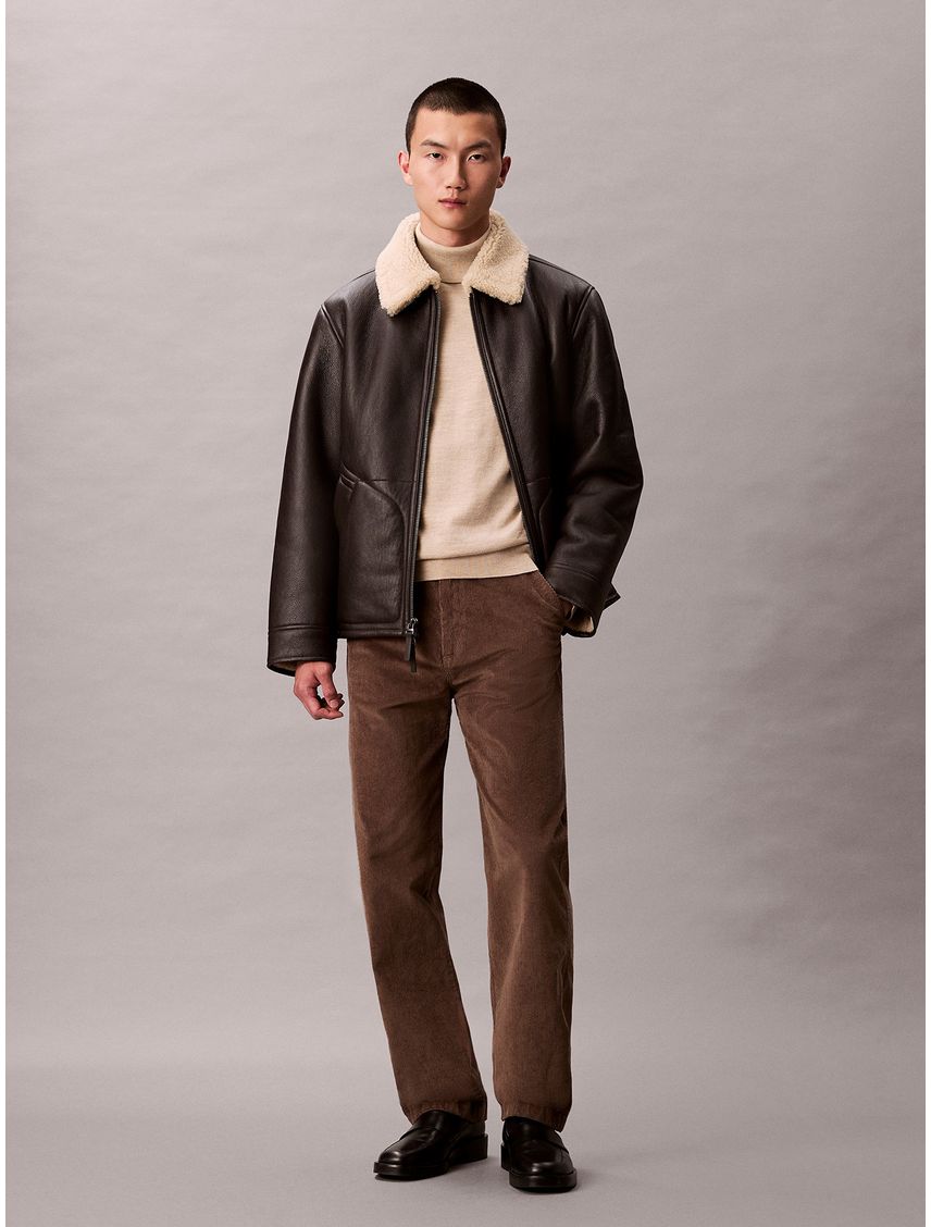 Pantalón Recto de Pana Estilo 90S