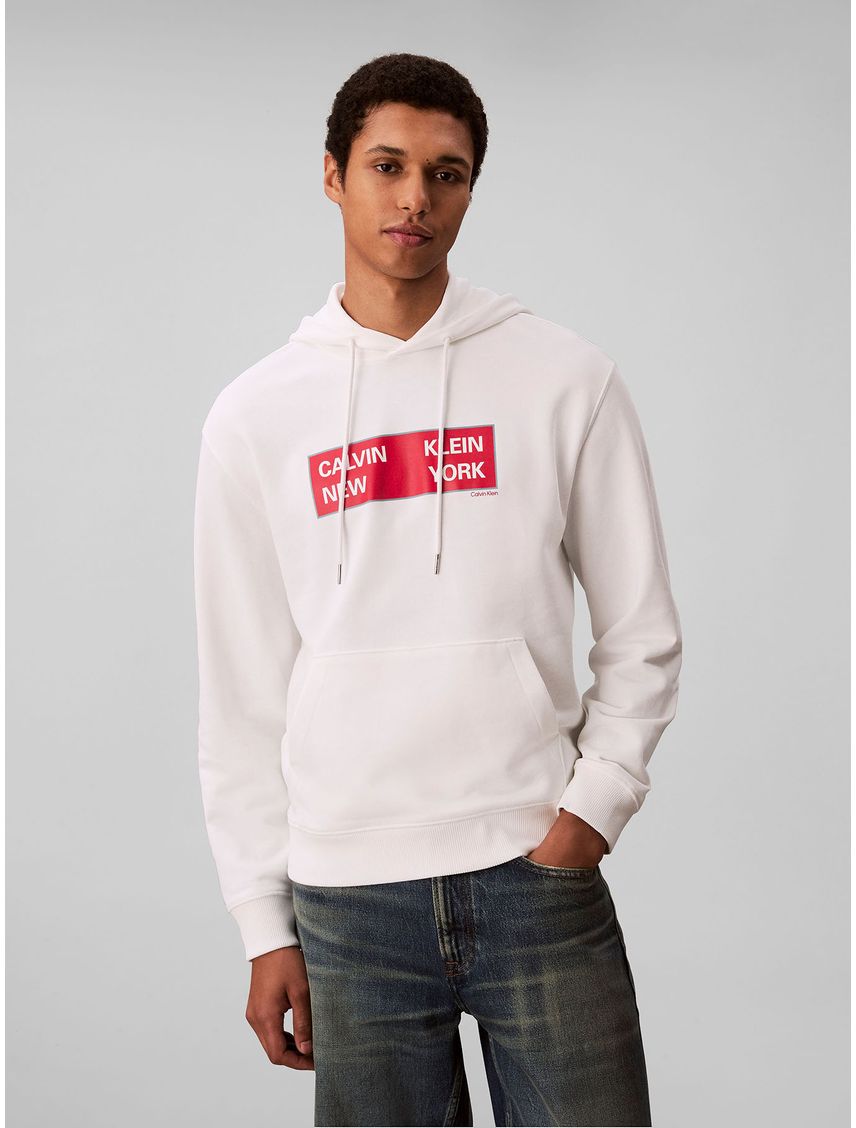 Polerón de Tejido Terry con Estampado Box Gráfico