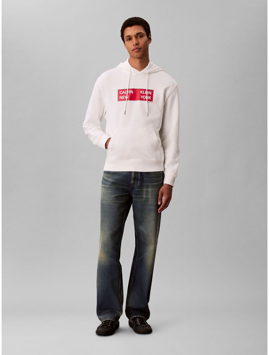 Polerón de Tejido Terry con Estampado Box Gráfico