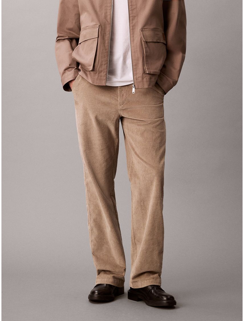 Pantalón Recto de Pana Estilo 90S