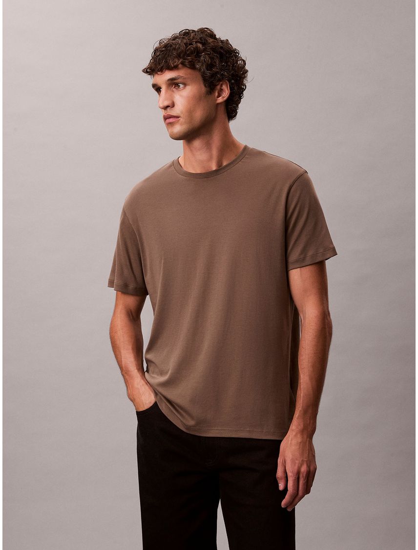 Polera de Algodón Supima de Cuello Redondo