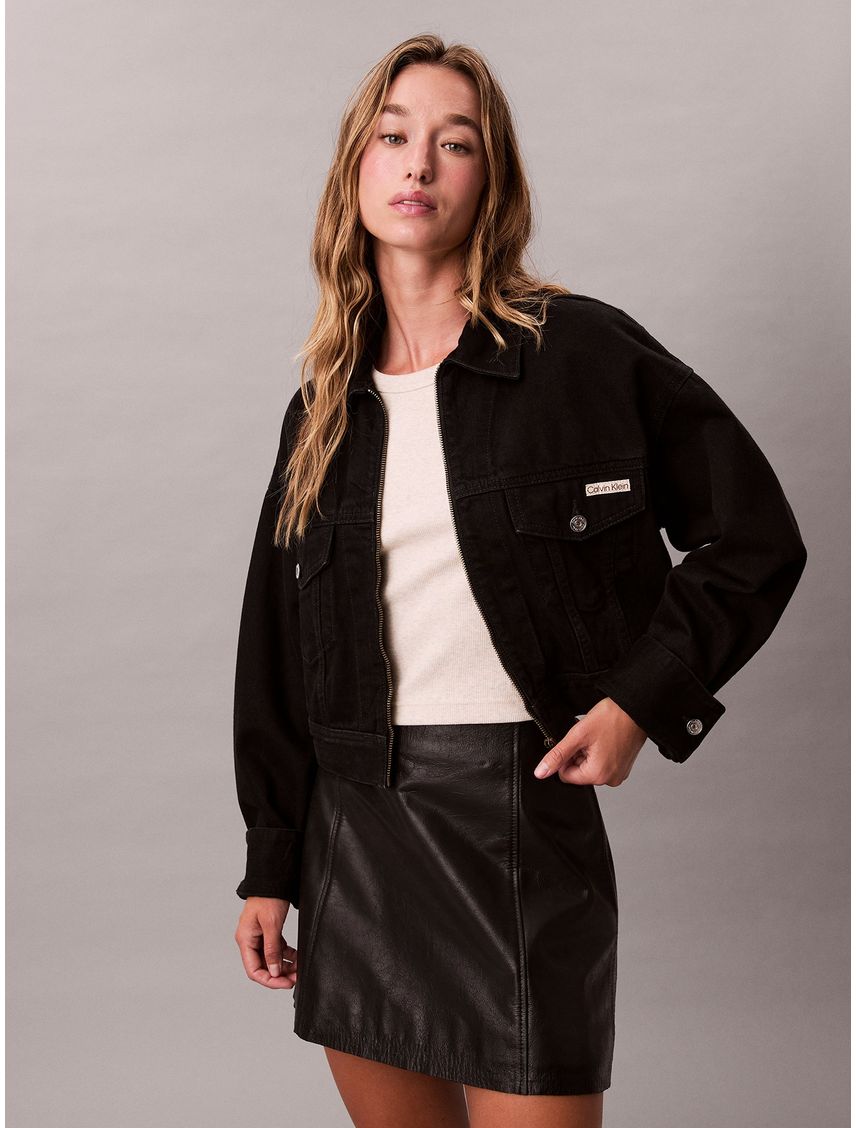 Chaqueta Cropped Denim