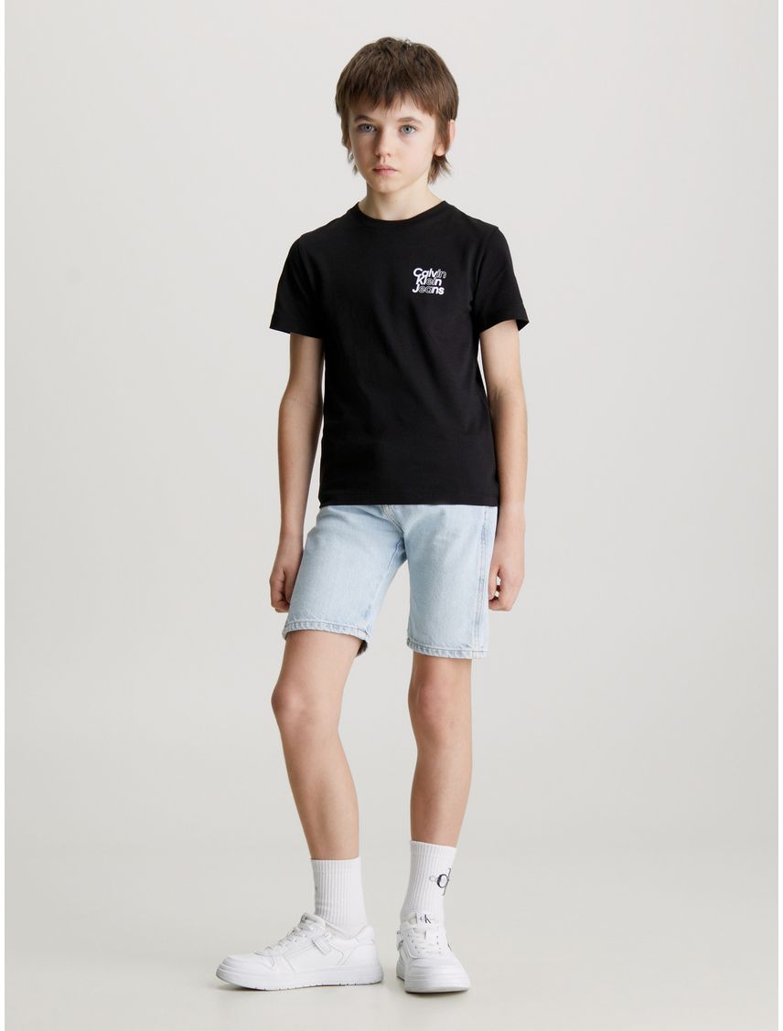 Polera Niño Chest Logo