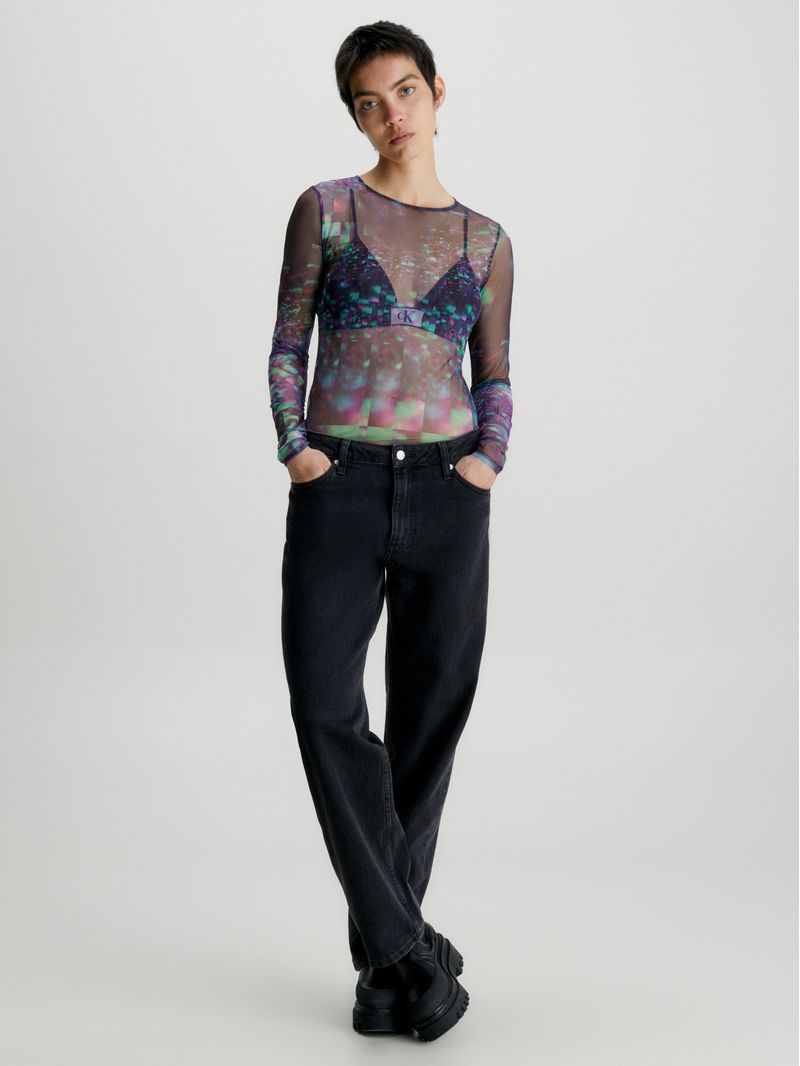 Polera Ls Galaxy Mesh